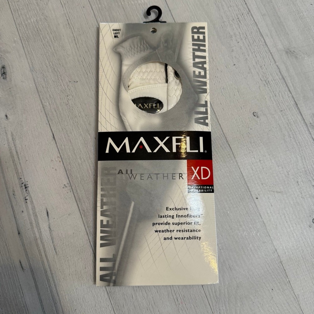 Maxfli XD All Weather Left Handed Regular Golf Glove mens left‎ medium large NEW
